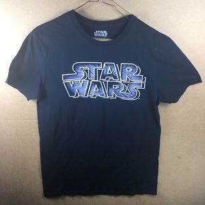 Men's Star Wars Spell out Movie T-Shirt Medium